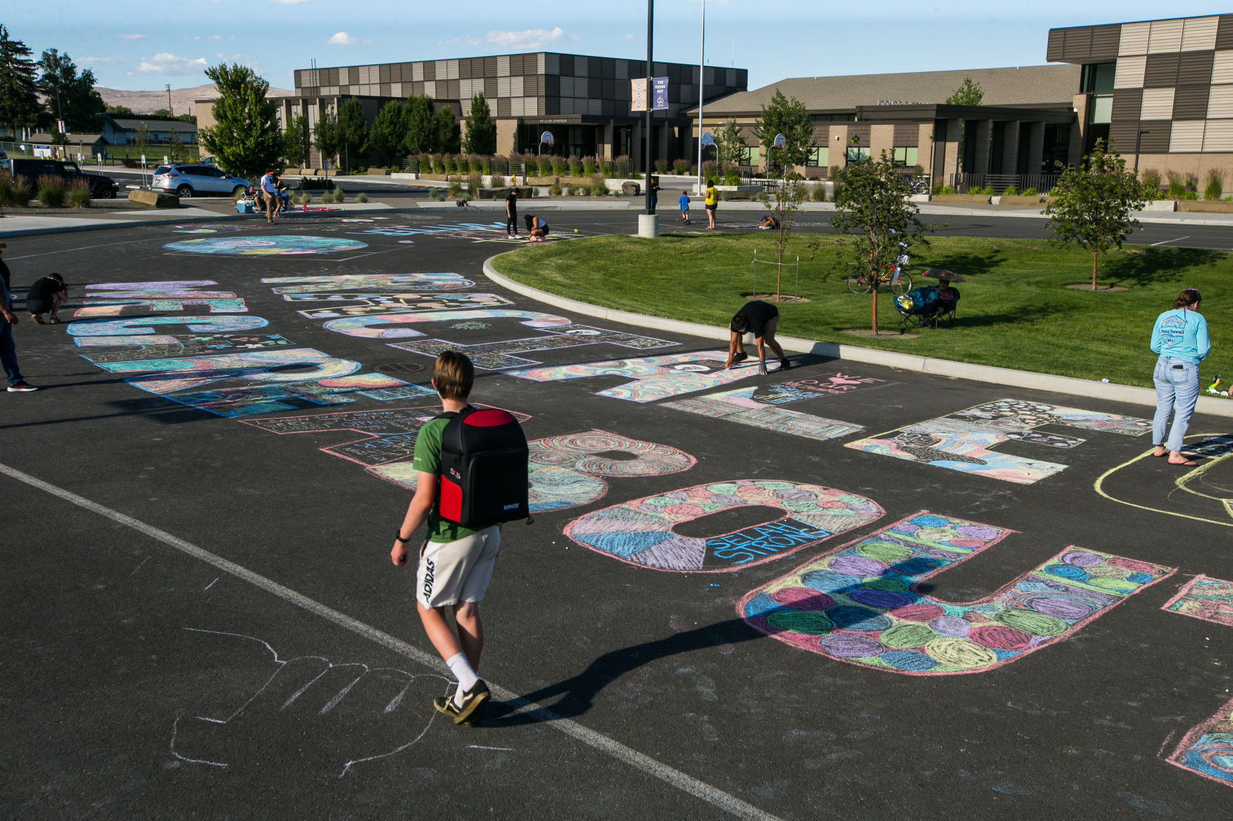 June 18, 2020 | Black Lives Matter chalk art movement